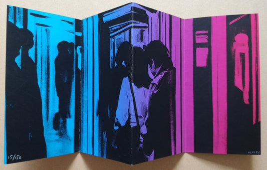 sérigraphie Jacques Monory Charles Autrand La Mort sans phrase 1968 Soleil noir