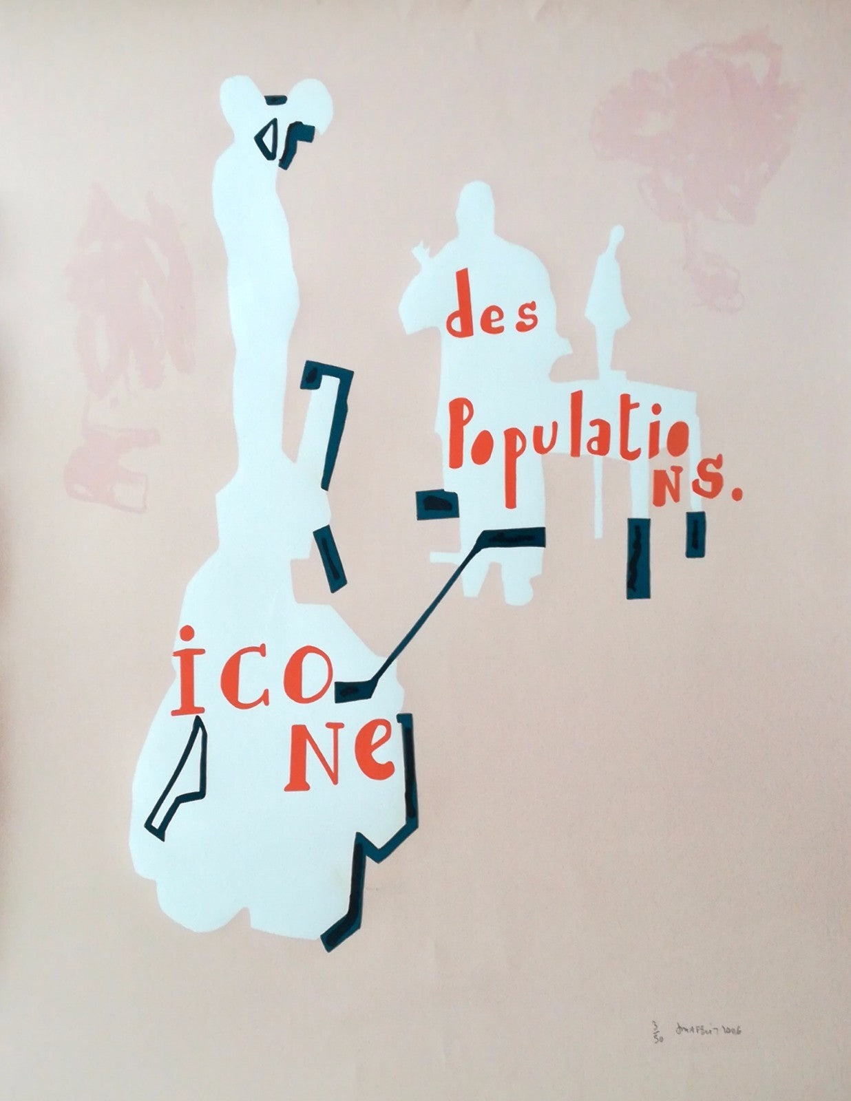 lithographie numérotée signée Icône des populations 2006