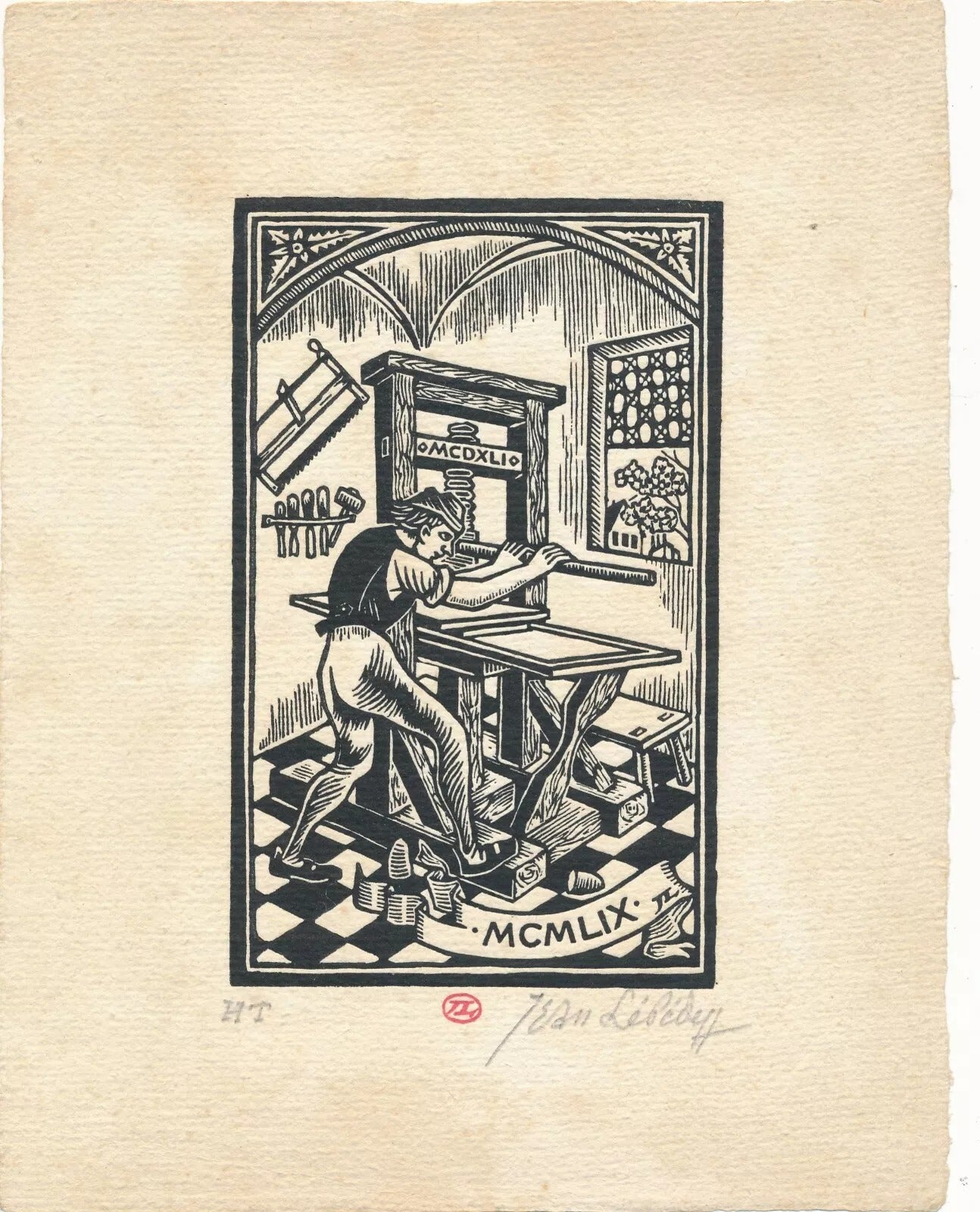 Jean Lébédeff Lebedeff gravure le taille doucier