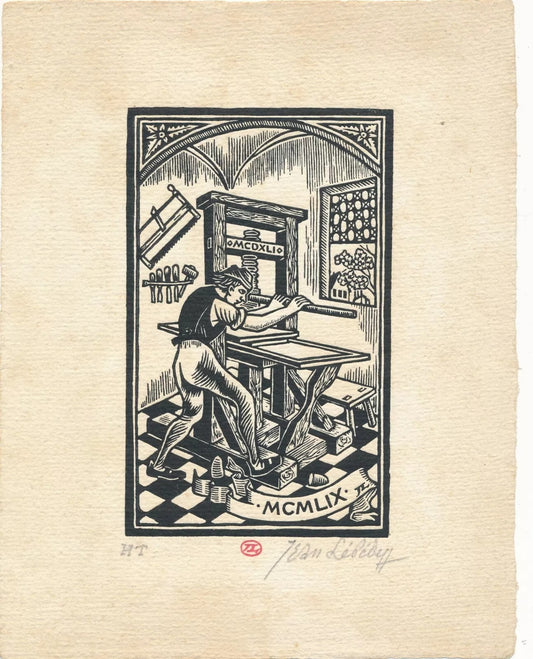 Jean Lébédeff Lebedeff gravure le taille doucier