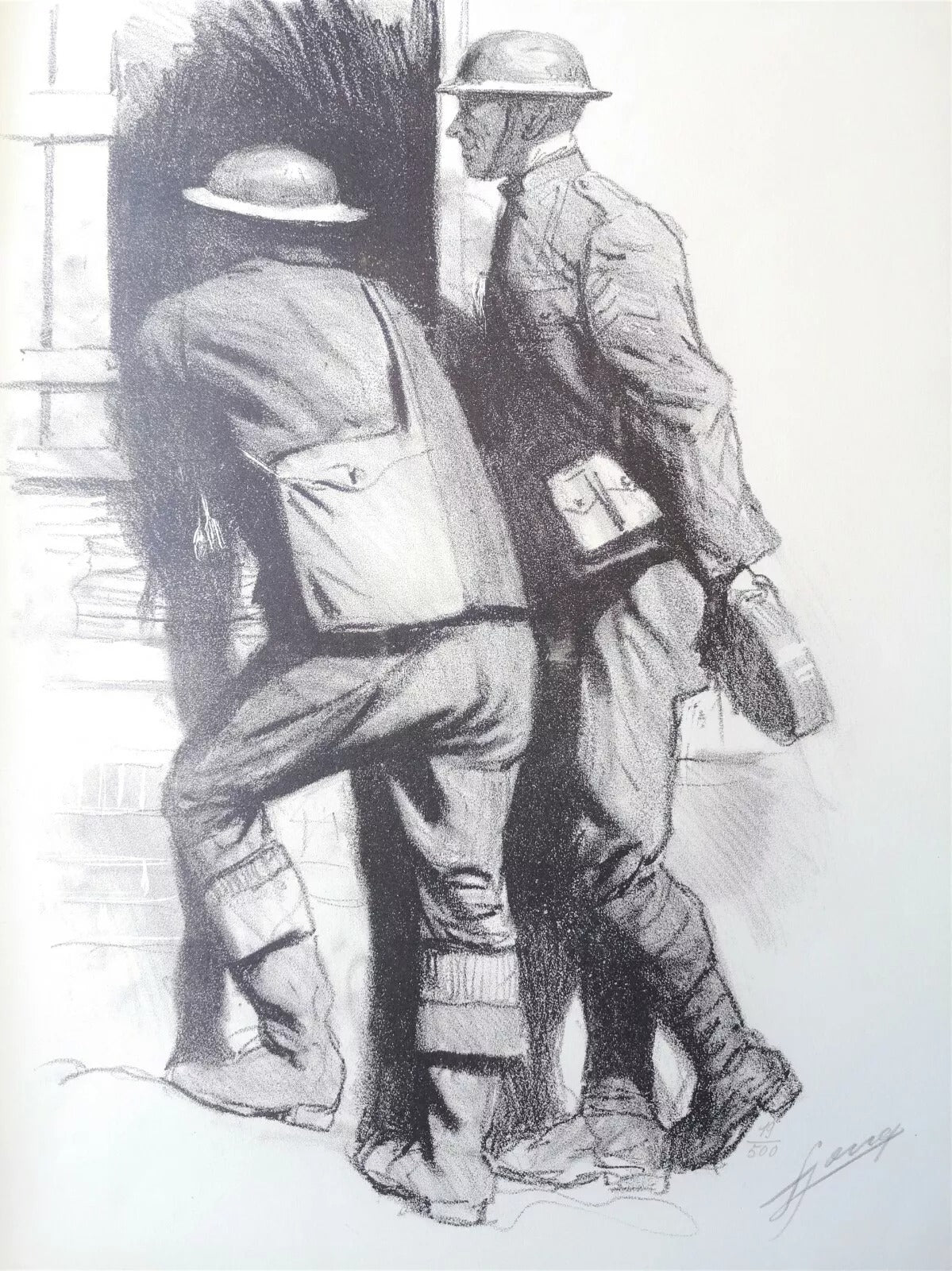 Lucien JONAS Avec la 1re division américaine sur le front album complet 16 lithos