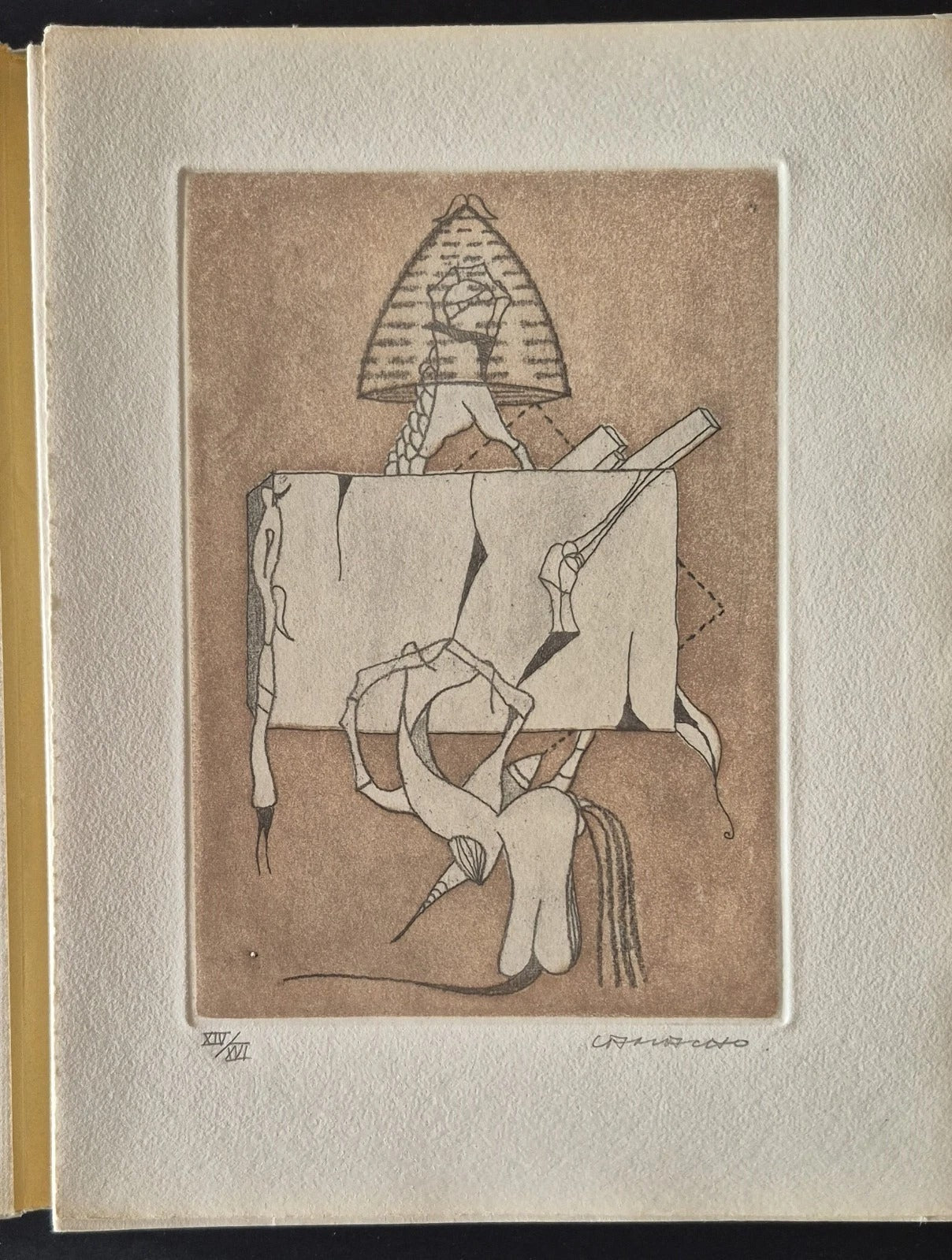 Jean louis BÉDOUIN Libre espace Seghers 1967 gravure Jorge Camacho signée