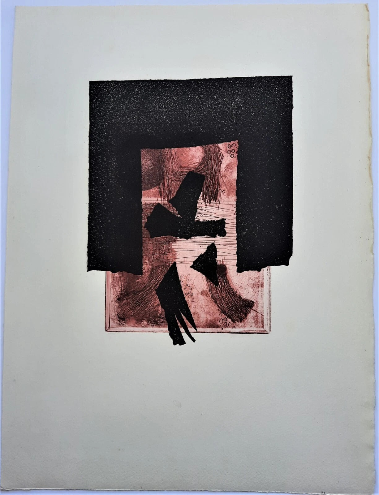 gravure aquatinte non signée Japon