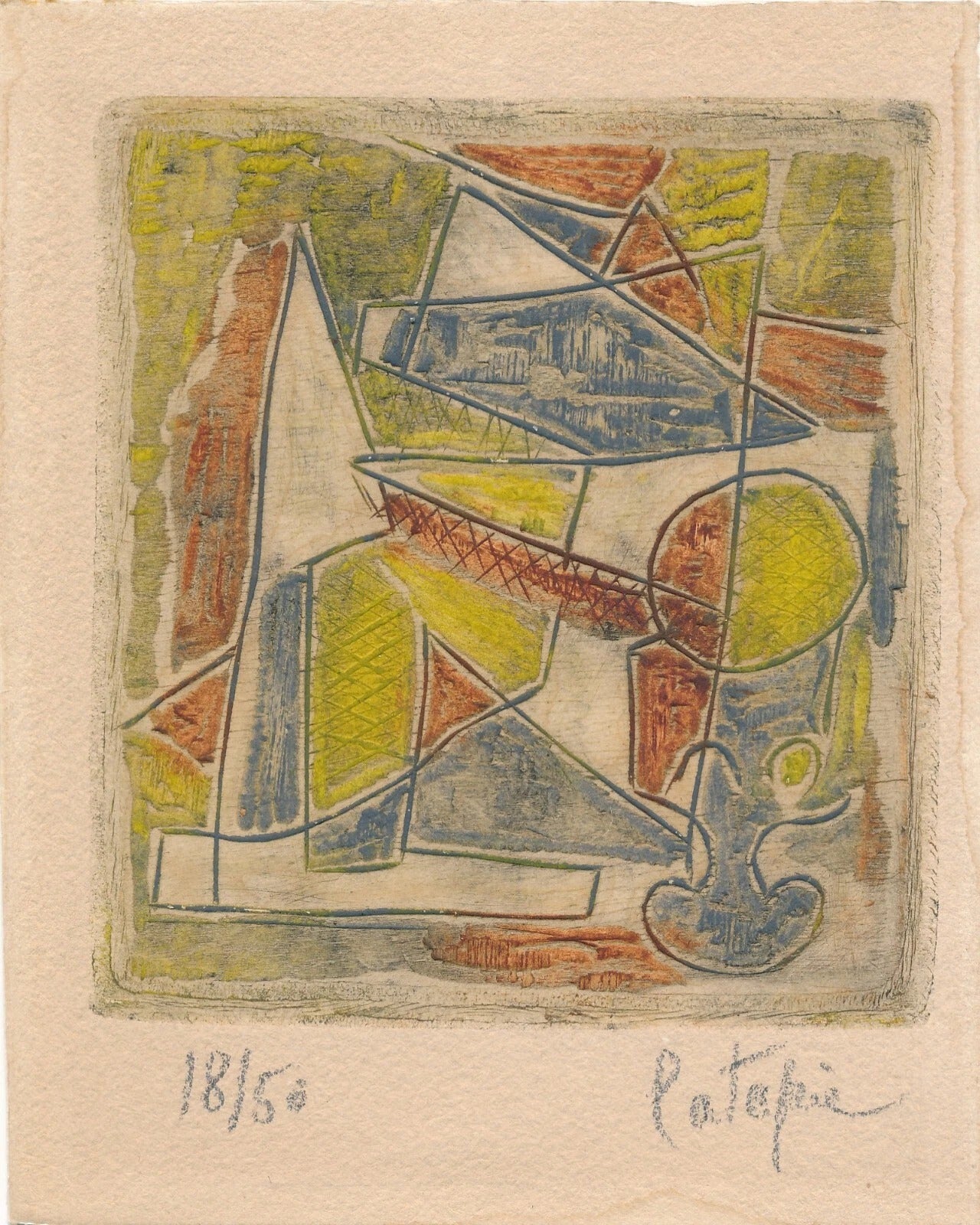 Louis LATAPIE gravure signée numérotée bois gravé estampe