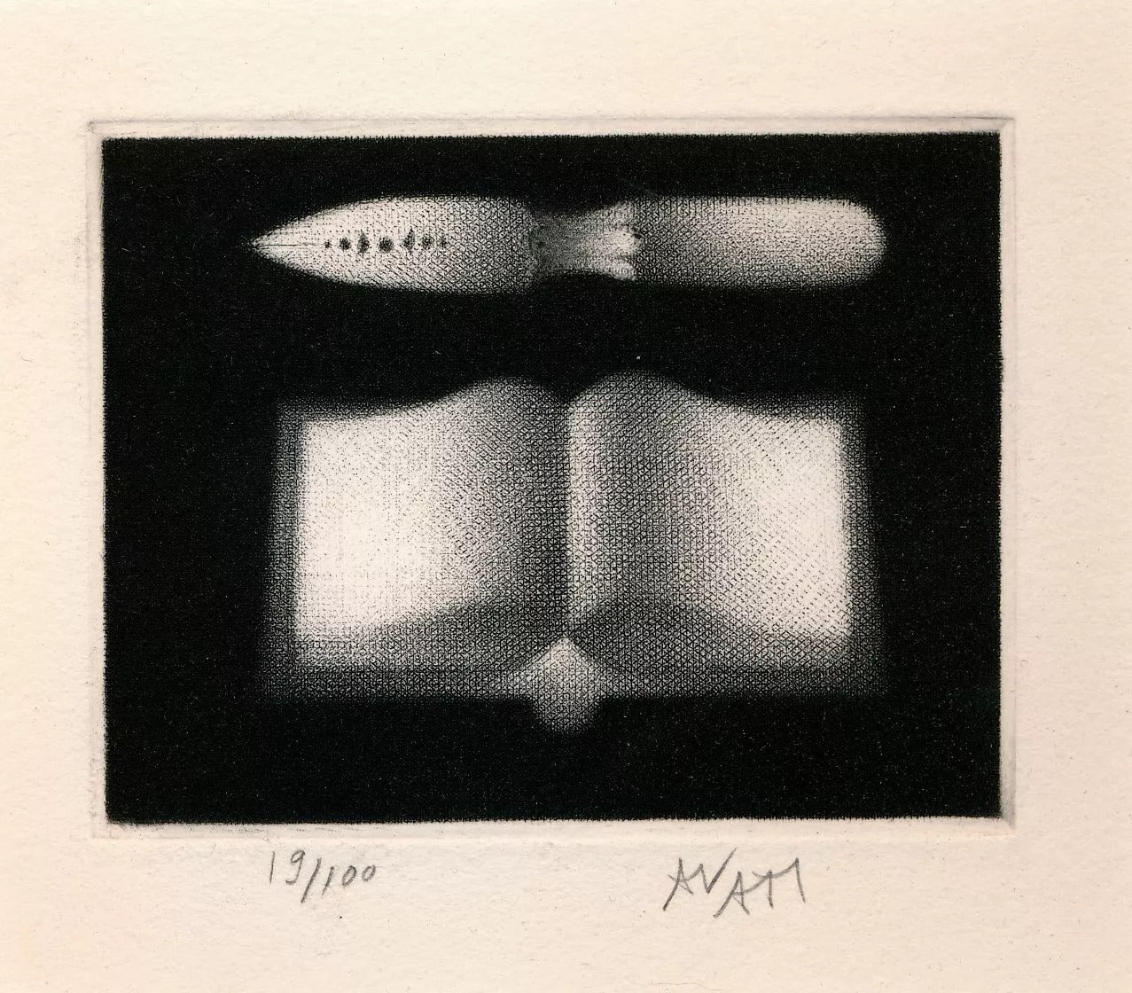 manière noire estampe signée numérotée livre instrument