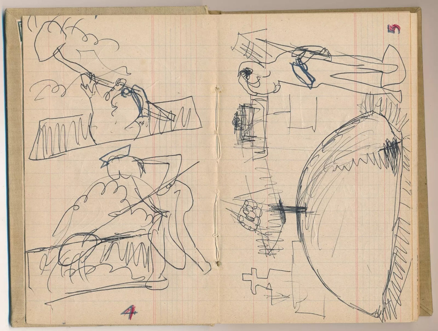 Jacques Mauhin 2 carnets de dessins humour noir vers 1960 La Ruche