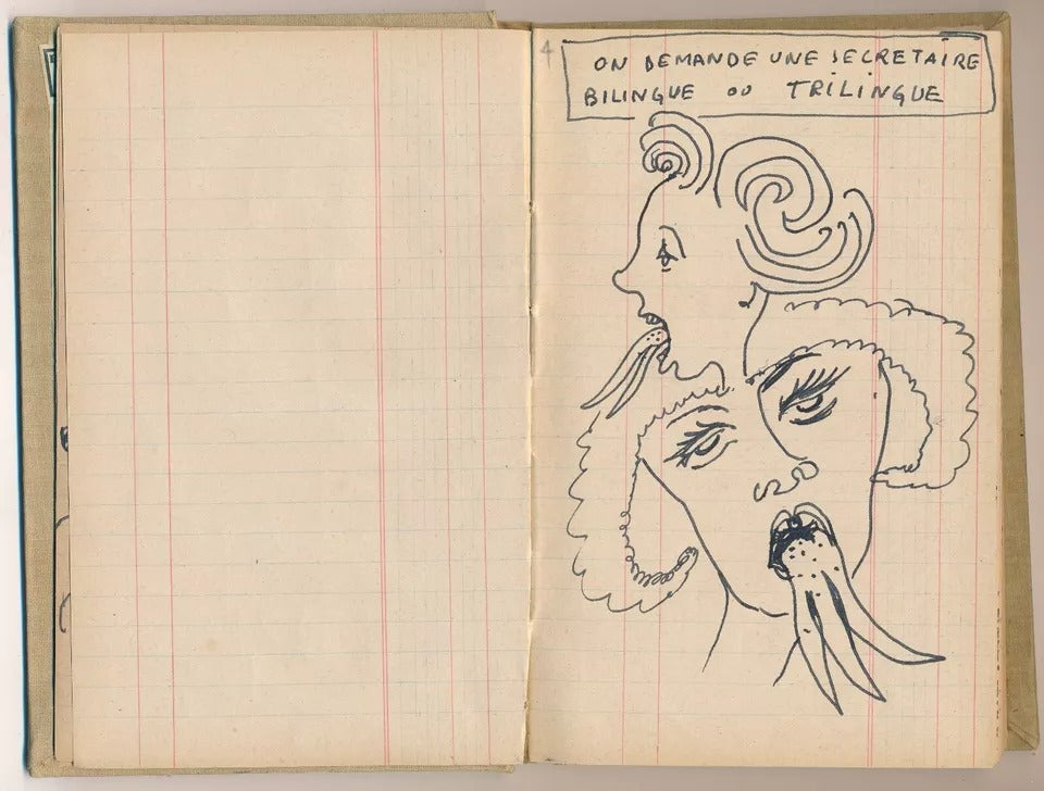 Jacques Mauhin 2 carnets de dessins humour noir vers 1960 La Ruche