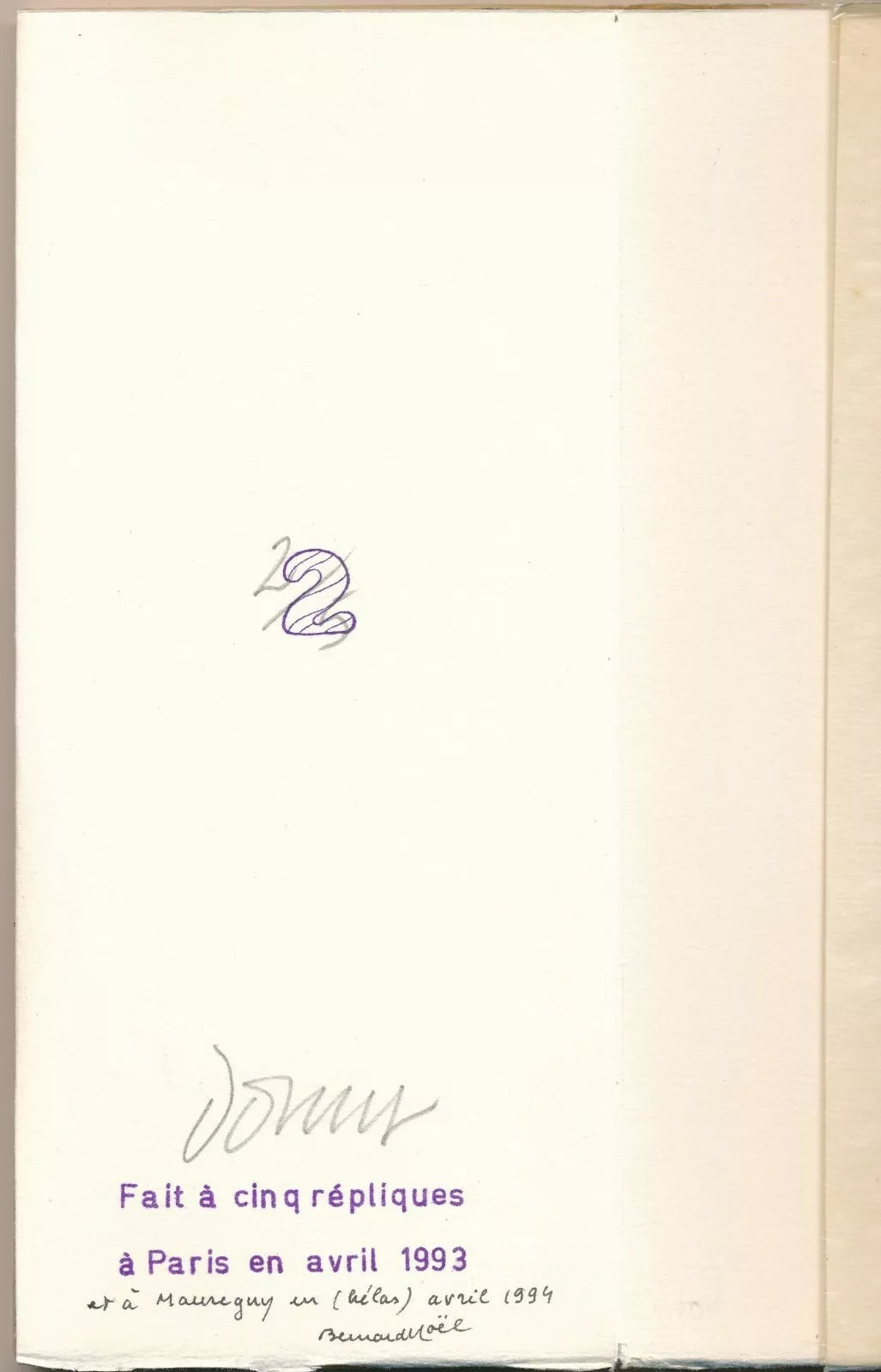 Bernard NOËL Bertrand DORNY Le Journal du Jour