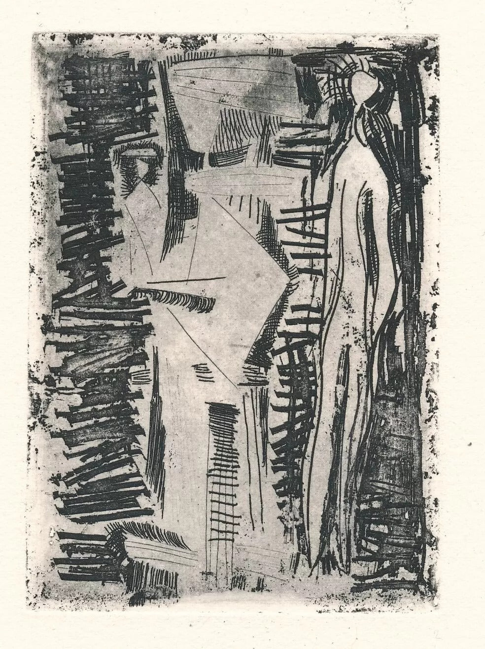 Olivier DEBRÉ gravure originale signée estampe