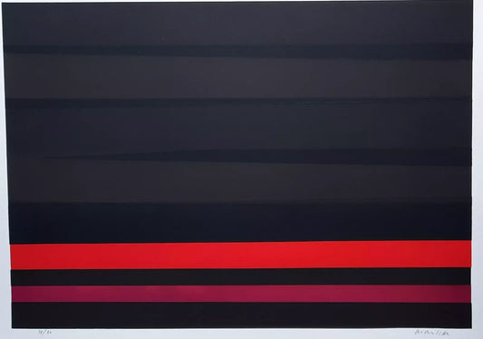 Philippe MORISSON sérigraphie signée numérotée abstraction Cercle carré ligne