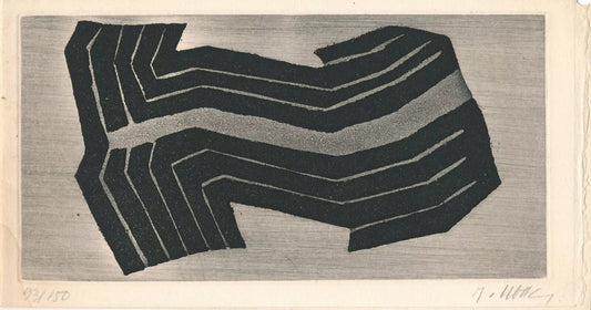 Raoul UBAC superbe gravure originale signée numérotée eau forte aquatinte