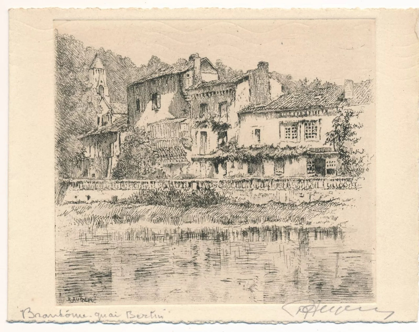 10 gravures originales signées 10 envois autographes 1 lettre