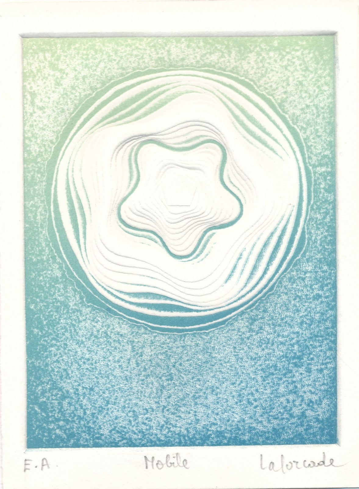 Roland LAFORCADE (1925-1999), graveur gravure signée empreinte