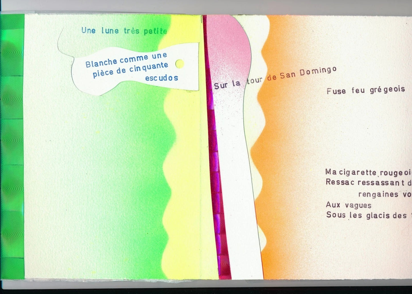 Bertrand DORNY Olivier ROLIN Carthagène des Indes 1995 collages