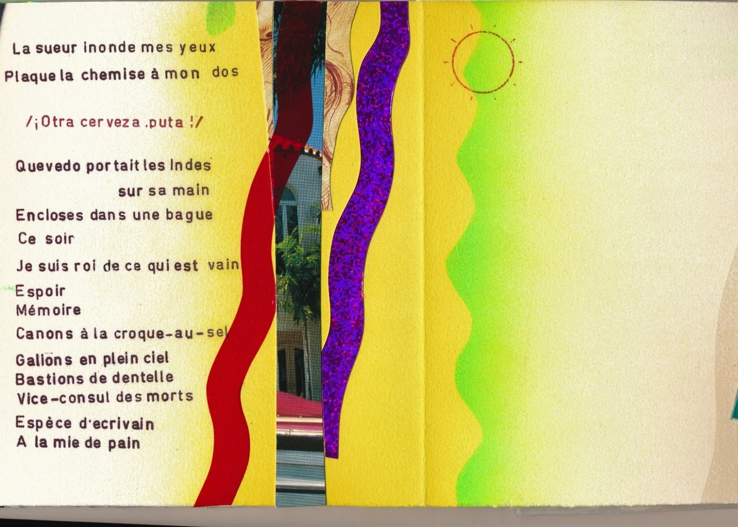 Bertrand DORNY Olivier ROLIN Carthagène des Indes 1995 collages