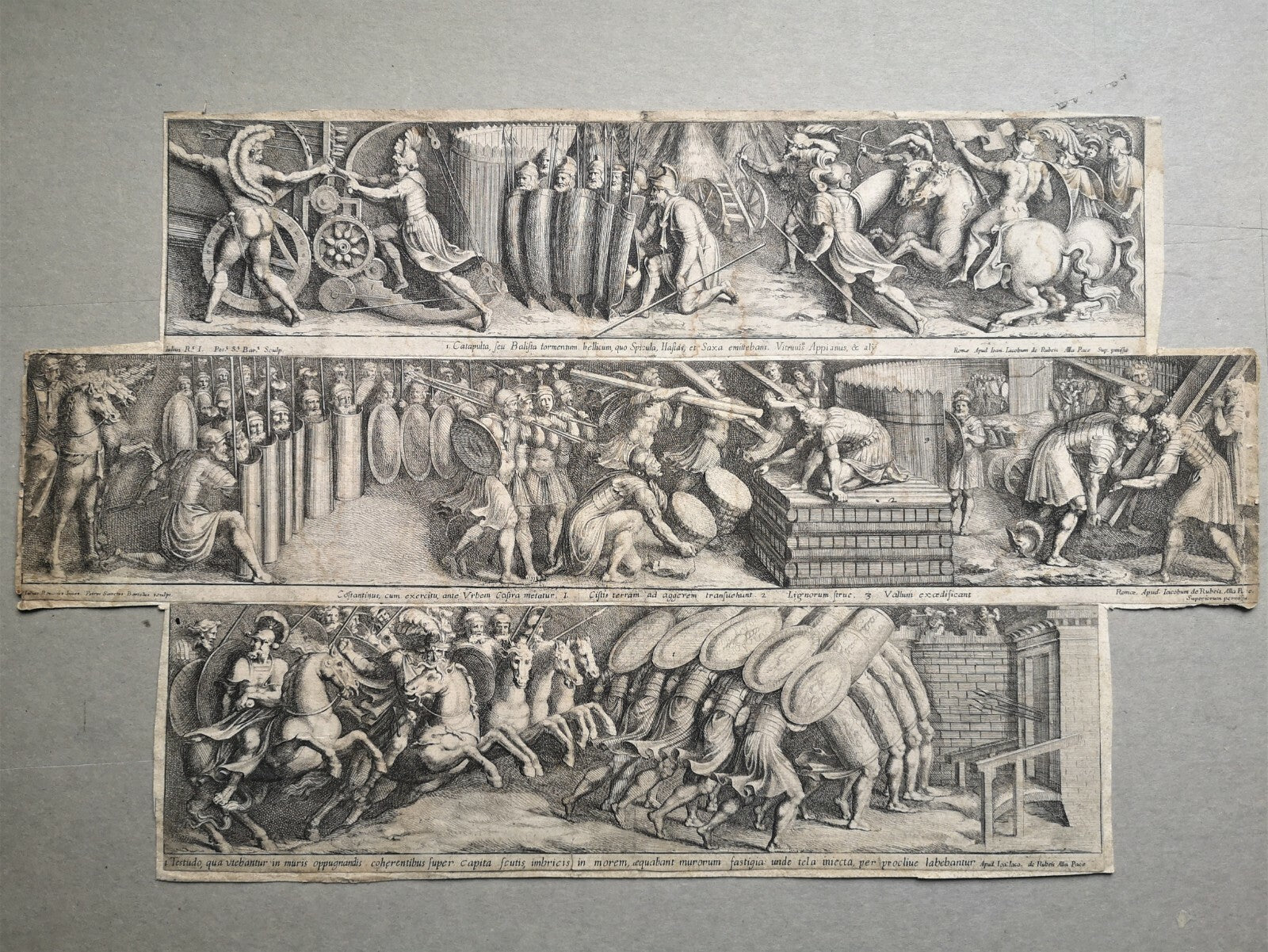 Pietro Sante ou Santi BARTOLI Jules Romain Constantin gravure pape Alexandre 