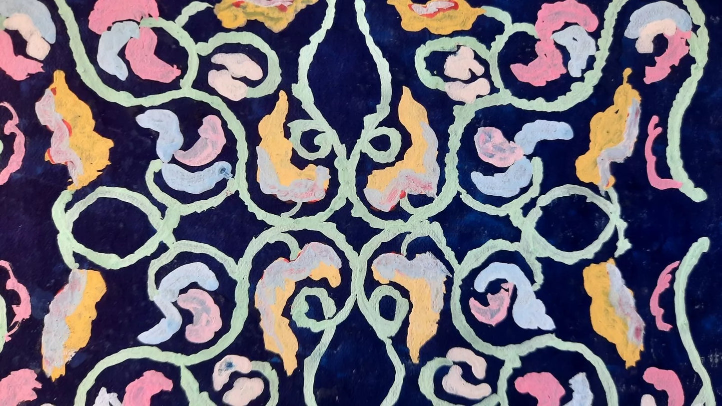 4 motifs de tapis école nationale des arts décoratifs de Nice fin 1940
