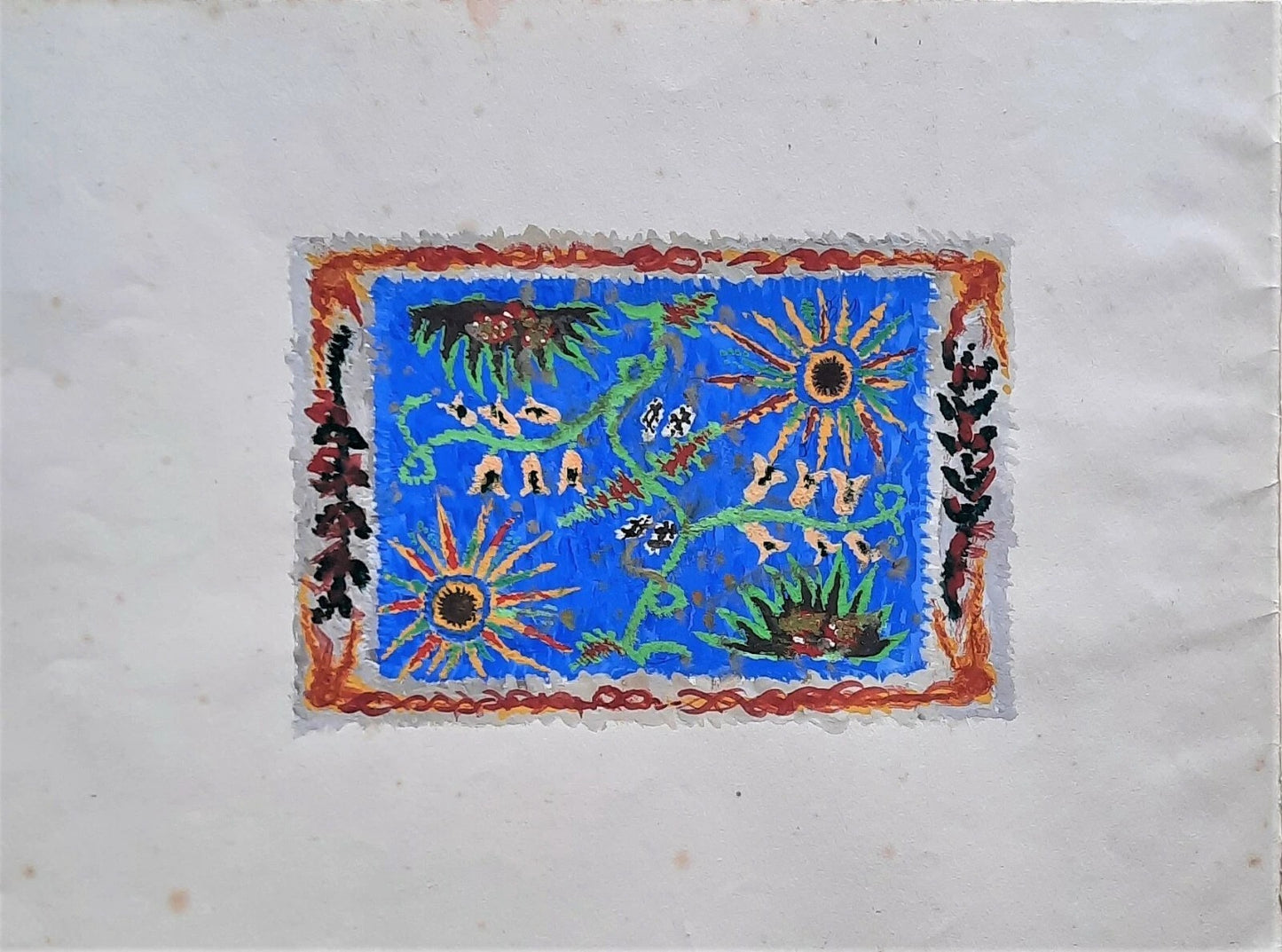 4 motifs de tapis école nationale des arts décoratifs de Nice fin 1940