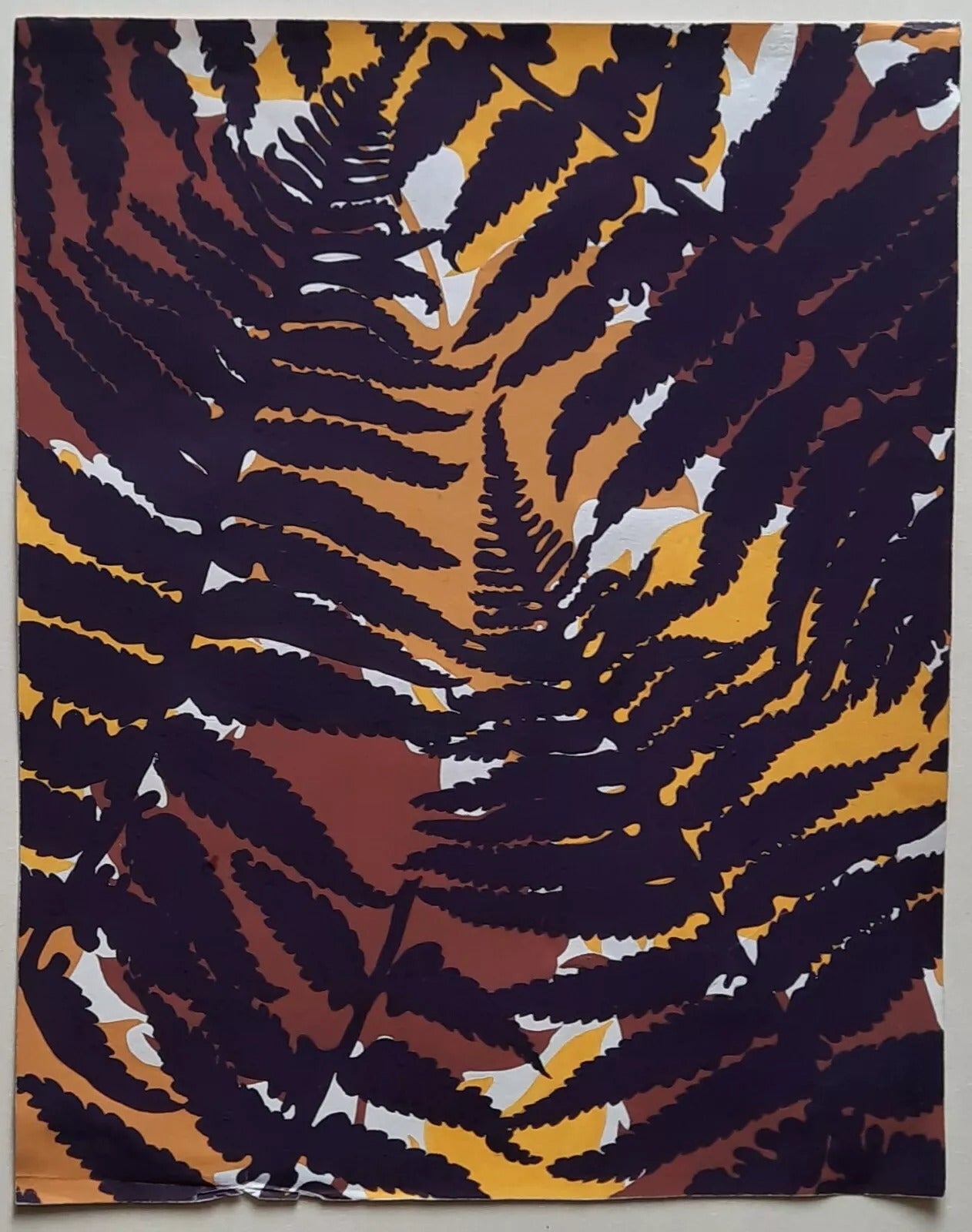 2 projets décor de tapisserie ou tapis vers 1940-1950