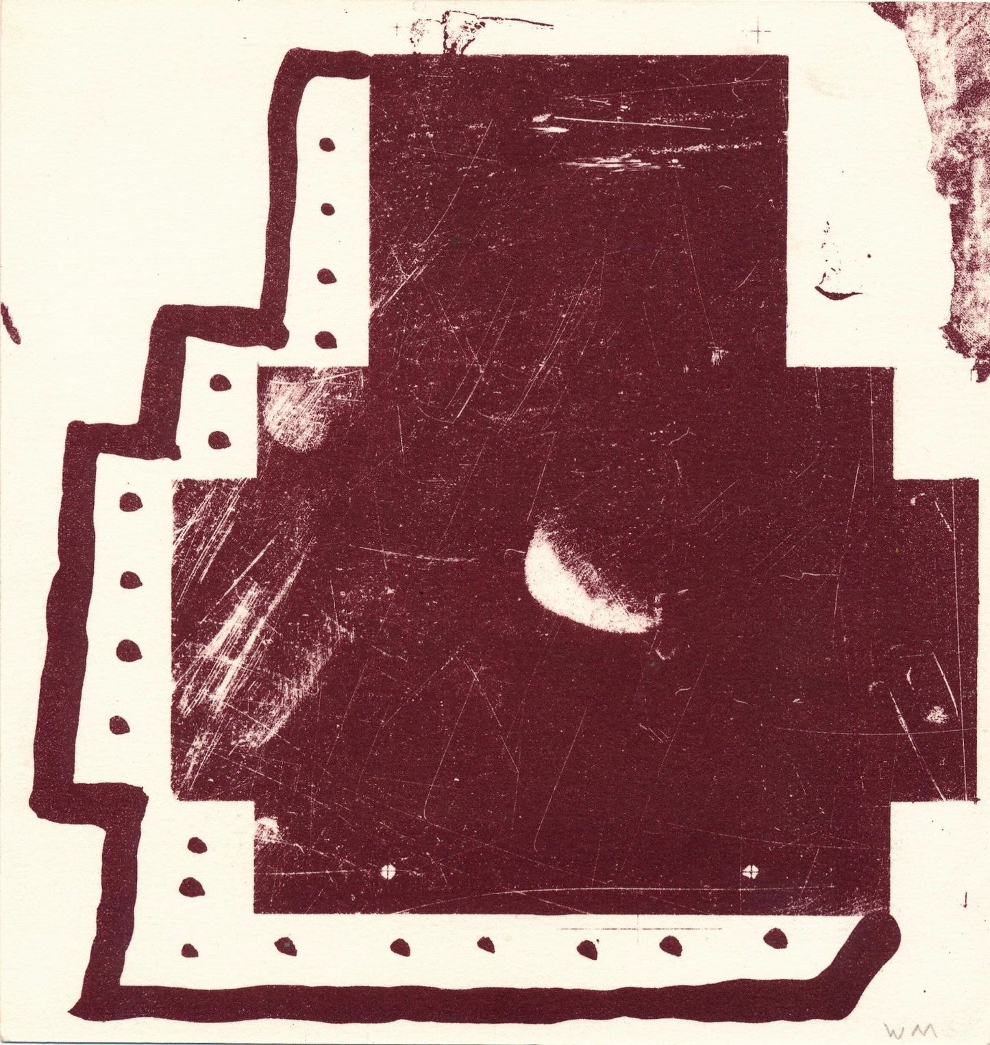 William Mackendree Lithographie signée WM Galerie Beau Lézard 1987