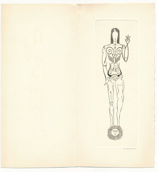 gravure burin estampe signée avec envoi autographe