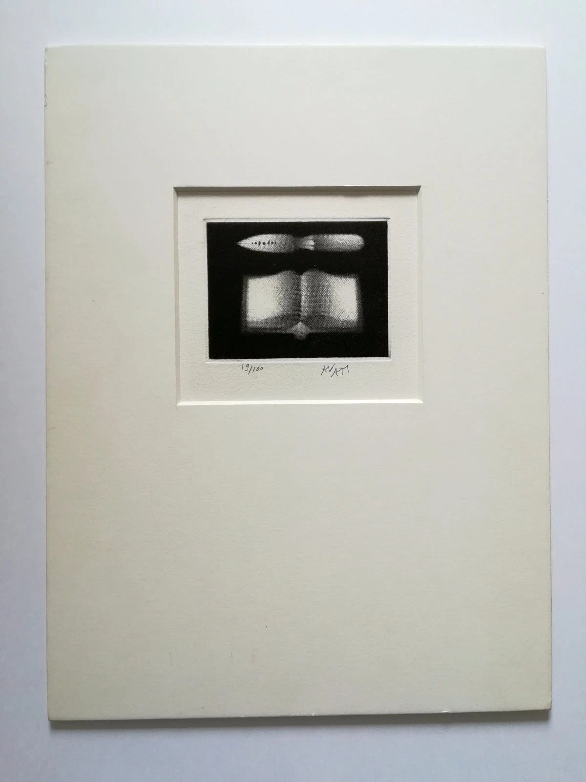 Mario Avati gravure à la manière noire