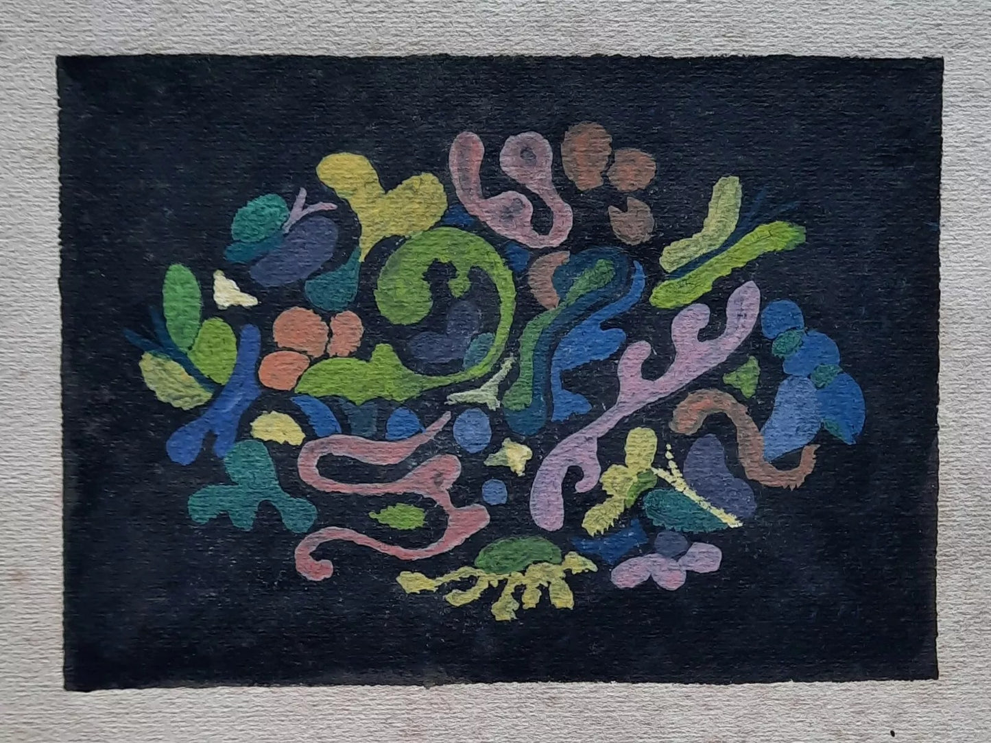 4 motifs de tapis école nationale des arts décoratifs de Nice fin 1940