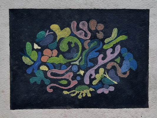 4 motifs de tapis école nationale des arts décoratifs de Nice fin 1940