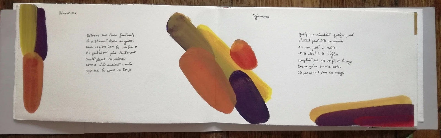 Michel Butor livre d'artiste Crépuscule ancien Isabel Michel manuscrit 2005